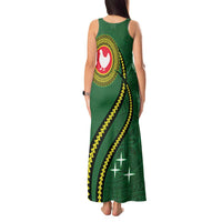 Manua Islands Polynesian Style Tank Maxi Dress