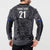 Custom New Zealand Taiaha Maori Button Sweatshirt Minimalist Silver Fern All Black - Polynesian Pride