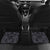 Custom New Zealand Taiaha Maori Car Mats Minimalist Silver Fern All Black - Polynesian Pride