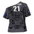 Custom New Zealand Taiaha Maori Cross Shoulder Shirt Minimalist Silver Fern All Black - Polynesian Pride