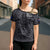 Custom New Zealand Taiaha Maori Cross Shoulder Shirt Minimalist Silver Fern All Black - Polynesian Pride