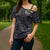 Custom New Zealand Taiaha Maori Cross Shoulder Shirt Minimalist Silver Fern All Black - Polynesian Pride