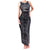 Custom New Zealand Taiaha Maori Family Matching Tank Maxi Dress and Hawaiian Shirt Minimalist Silver Fern All Black - Polynesian Pride