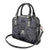 Custom New Zealand Taiaha Maori Shoulder Handbag Minimalist Silver Fern All Black - Polynesian Pride
