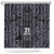 Custom New Zealand Taiaha Maori Shower Curtain Minimalist Silver Fern All Black - Polynesian Pride