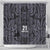 Custom New Zealand Taiaha Maori Shower Curtain Minimalist Silver Fern All Black - Polynesian Pride