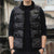 Custom New Zealand Taiaha Maori Sleeveless Puffer Jacket Minimalist Silver Fern All Black - Polynesian Pride