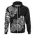 Polynesian Hoodie Pacific Flower Mix Floral Tribal Tattoo Black Vibe LT9 - Polynesian Pride