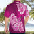 Polynesian Hawaiian Shirt Pacific Flower Mix Floral Tribal Tattoo Pink Vibe LT9 - Polynesian Pride