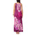 Polynesian Tank Maxi Dress Pacific Flower Mix Floral Tribal Tattoo Pink Vibe LT9 - Polynesian Pride