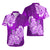 Polynesian Hawaiian Shirt Pacific Flower Mix Floral Tribal Tattoo Purple Vibe LT9 - Polynesian Pride