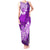 Polynesian Tank Maxi Dress Pacific Flower Mix Floral Tribal Tattoo Purple Vibe LT9 Women Purple - Polynesian Pride