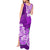 Polynesian Tank Maxi Dress Pacific Flower Mix Floral Tribal Tattoo Purple Vibe LT9 - Polynesian Pride