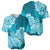 Polynesian Baseball Jersey Pacific Flower Mix Floral Tribal Tattoo Aqua Vibe LT9 - Polynesian Pride