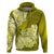 Polynesian Hoodie Pacific Flower Mix Floral Tribal Tattoo Yellow Vibe LT9 Yellow - Polynesian Pride