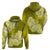 Polynesian Hoodie Pacific Flower Mix Floral Tribal Tattoo Yellow Vibe LT9 - Polynesian Pride