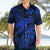 Aloha Hawaii Hawaiian Shirt Hammerhead Shark Tattoo Polynesian Summer - Blue LT9 - Polynesian Pride