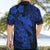 Aloha Hawaii Hawaiian Shirt Hammerhead Shark Tattoo Polynesian Summer - Blue LT9 - Polynesian Pride