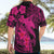 Aloha Hawaii Hawaiian Shirt Hammerhead Shark Tattoo Polynesian Summer - Pink LT9 - Polynesian Pride