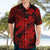 Aloha Hawaii Hawaiian Shirt Hammerhead Shark Tattoo Polynesian Summer - Red LT9 - Polynesian Pride