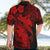 Aloha Hawaii Hawaiian Shirt Hammerhead Shark Tattoo Polynesian Summer - Red LT9 - Polynesian Pride