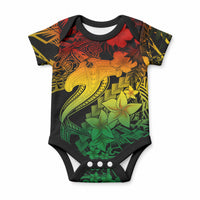 Aloha Hawaii Baby Onesie Hammerhead Shark Tattoo Polynesian Summer - Reggae LT9 Reggae - Polynesian Pride