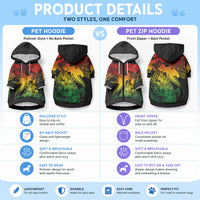 Aloha Hawaii Pet Hoodie Hammerhead Shark Tattoo Polynesian Summer - Reggae LT9 - Polynesian Pride