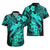 Aloha Hawaii Hawaiian Shirt Hammerhead Shark Tattoo Polynesian Summer - Turquoise LT9 - Polynesian Pride