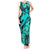 Aloha Hawaii Tank Maxi Dress Hammerhead Shark Tattoo Polynesian Summer - Turquoise LT9 Women Turquoise - Polynesian Pride