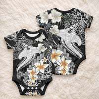 Aloha Hawaii Baby Onesie Hammerhead Shark Tattoo Polynesian Summer - White LT9 - Polynesian Pride