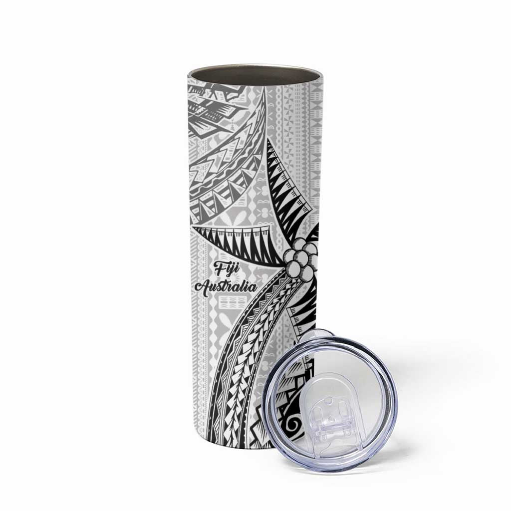 Australia-Fiji Palm and Kangaroo Skinny Tumbler Polynesia Tapa Mixed Indigenous Aboriginal LT9 - Polynesian Pride