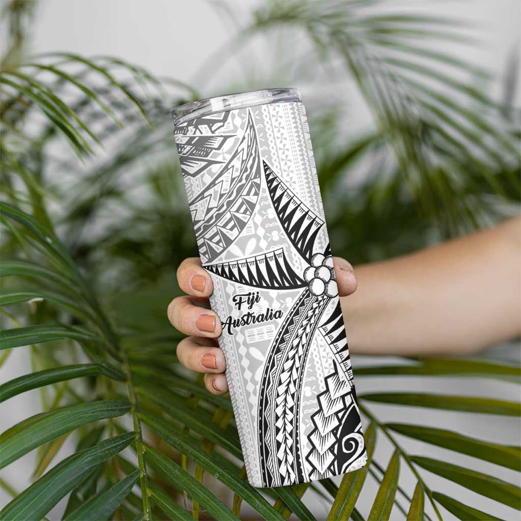 Australia-Fiji Palm and Kangaroo Skinny Tumbler Polynesia Tapa Mixed Indigenous Aboriginal LT9 - Polynesian Pride