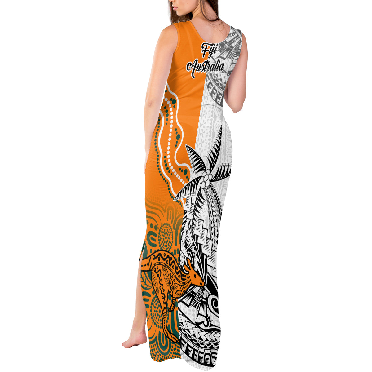 fiji-australia-rugby-tank-maxi-dress-world-cup-2023-polynesia-tapa-mixed-indigenous-aboriginal