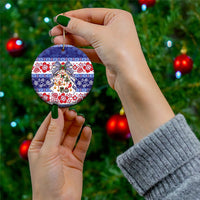 Samoa Tribal Christmas Bow Ceramic Ornament Ia Manuia lava le Kerisimasi LT9 - Polynesian Pride