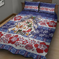 Samoa Tribal Christmas Bow Quilt Bed Set Ia Manuia lava le Kerisimasi LT9 - Polynesian Pride