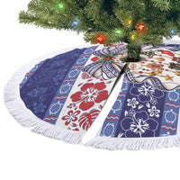 Samoa Tribal Christmas Bow Tree Skirt Ia Manuia lava le Kerisimasi LT9 - Polynesian Pride