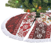 Tonga Ngatu Christmas Bow Tree Skirt Kilisimasi Fiefia Red Style LT9 - Polynesian Pride