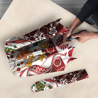 Tonga Ngatu Christmas Bow Umbrella Kilisimasi Fiefia Red Style LT9 - Polynesian Pride