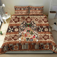 Fiji Masi Christmas Bow Bedding Set Fijian Tribal inspired Christmas LT9 - Polynesian Pride