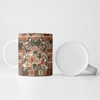 Fiji Masi Christmas Bow Ceramic Mug Fijian Tribal inspired Christmas LT9 - Polynesian Pride