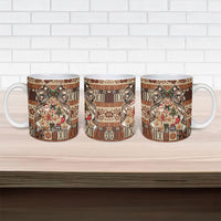 Fiji Masi Christmas Bow Ceramic Mug Fijian Tribal inspired Christmas LT9 - Polynesian Pride
