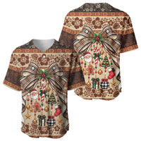 Fiji Masi Christmas Bow Baseball Jersey Marau na Kerisimasi LT9 - Polynesian Pride