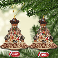 Fiji Masi Christmas Bow Ceramic Ornament Marau na Kerisimasi LT9 Christmas Tree Red - Polynesian Pride