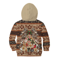 Fiji Masi Christmas Bow Kid Hoodie Marau na Kerisimasi LT9 - Polynesian Pride