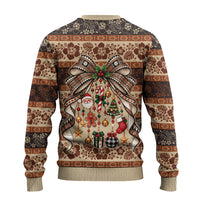 Fiji Masi Christmas Bow Ugly Christmas Sweater Marau na Kerisimasi LT9 - Polynesian Pride