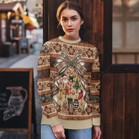 Fiji Masi Christmas Bow Ugly Christmas Sweater Marau na Kerisimasi LT9 - Polynesian Pride