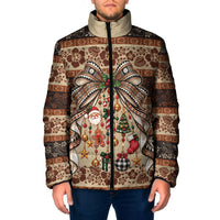 Fiji Masi Christmas Bow Padded Jacket Marau na Kerisimasi LT9 Men Red - Polynesian Pride
