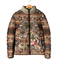 Fiji Masi Christmas Bow Padded Jacket Marau na Kerisimasi LT9 - Polynesian Pride