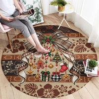 Fiji Masi Christmas Bow Round Carpet Marau na Kerisimasi LT9 - Polynesian Pride