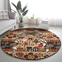 Fiji Masi Christmas Bow Round Carpet Marau na Kerisimasi LT9 - Polynesian Pride